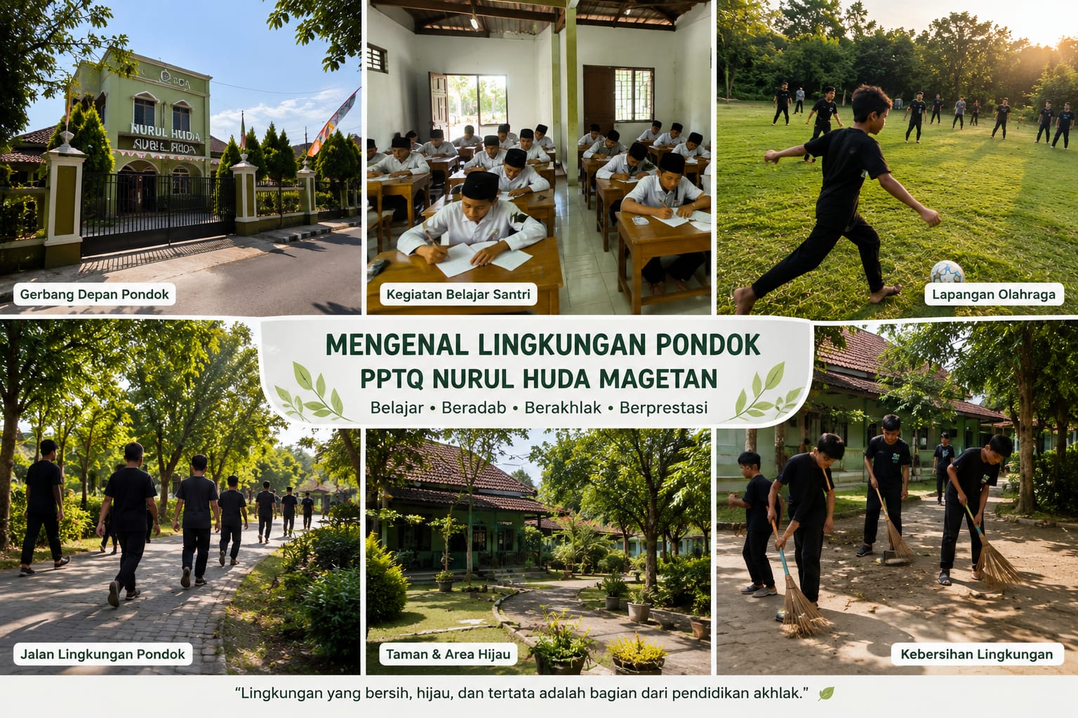 Mengenal Lingkungan dan Kehidupan Santri PPTQ Nurul Huda